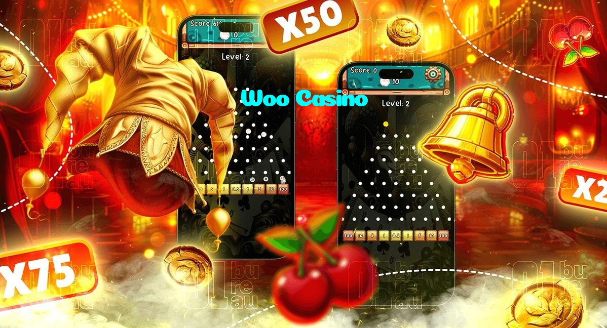 Woo Casino casino presented on mobile device in Pakistan with slots and live games